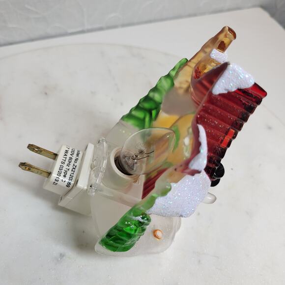 Snowman Nightlight 7W Plug In Light Switch 3-D Plastic Christmas Holiday Decor - Picture 8 of 13